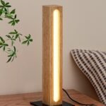 LED Tischlampe Holz Touch Funktion