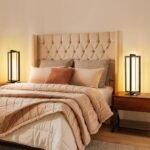 LED Tischlampe Schwarz Walnuss – Touch Dimmbar mit 3 Farbtemperaturen