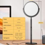 Drehbare LED Tischlampe mit Touch Dimmfunktion und 5 Helligkeitsstufen, 55cm Höhe