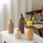 Keramik Vasen Set Morandi 4-teilig – Nordische Minimalistische Tischdekoration