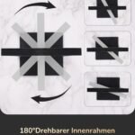 LED Tischlampe Schwarz Silber – Touch Dimmbar mit 3 Farbtemperaturen