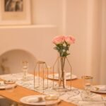 Metall Reagenzglas Blumenvase Gold 19.5–24.5 cm – Geometrische Glasvase