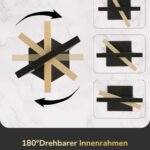 LED Tischlampe Schwarz Gold Metall – Touch Dimmbar mit 3 Farbtemperaturen