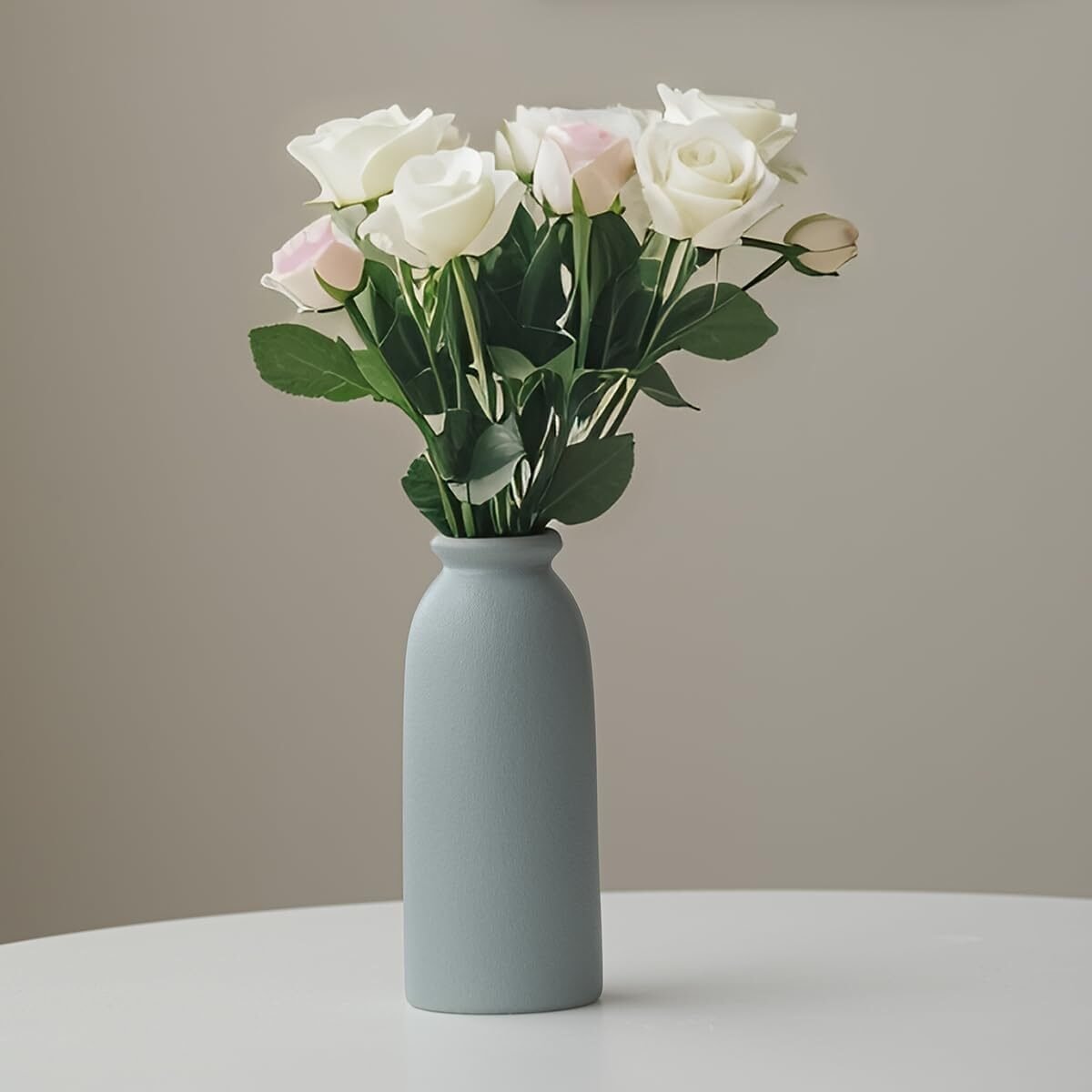 Keramikvasen Set 3-Teilig – Kleine Dekorative Vasen Für Blumen & Pampasgras