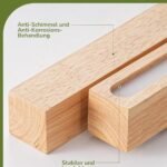 LED Tischlampe Holz Touch Funktion – Stufenlos Dimmbar mit 3 Farbtemperaturen