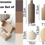 Keramik Vasen Set Morandi 4-teilig – Nordische Minimalistische Tischdekoration