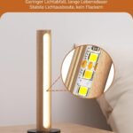 3 Farbtemperaturen LED Tischlampe Holz – Touch Dimmbar & Memory Funktion
