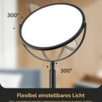 Drehbare LED Tischlampe mit Touch Dimmfunktion und 5 Helligkeitsstufen, 55cm Höhe