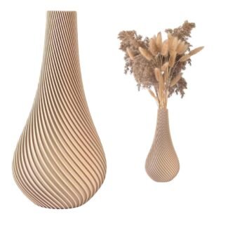 Kunstblumen Vase Beige