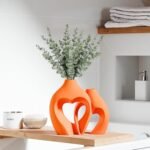 Herzförmige Keramikvasen 2er Set – Dekorative Design Vasen Für Blumen & Pampasgras