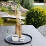 Goldene Keramik Vase 25cm – Elegante Dekovase Für Blumen & Zuhause