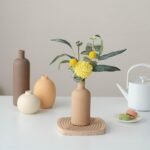 Keramik Vasen Set Morandi 4-teilig – Nordische Minimalistische Tischdekoration