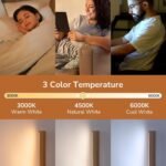 3 Farbtemperaturen LED Tischlampe Holz – Touch Dimmbar & Memory Funktion