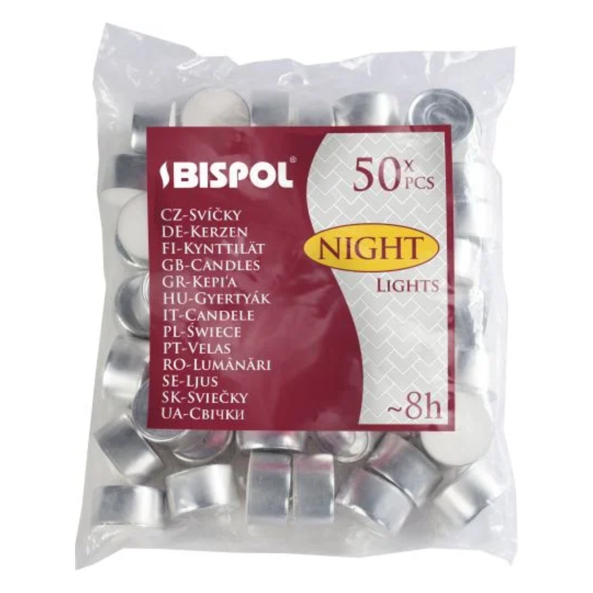 Teelichter 8h ohne Duft