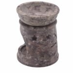 Small Soapstone Oil Burner 8cm - Sun & Stars