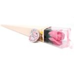 Seifenblume Rose Geschenk einzeln 55g – Duftseife Rose als Badeblume für Geschenk & Dekoration