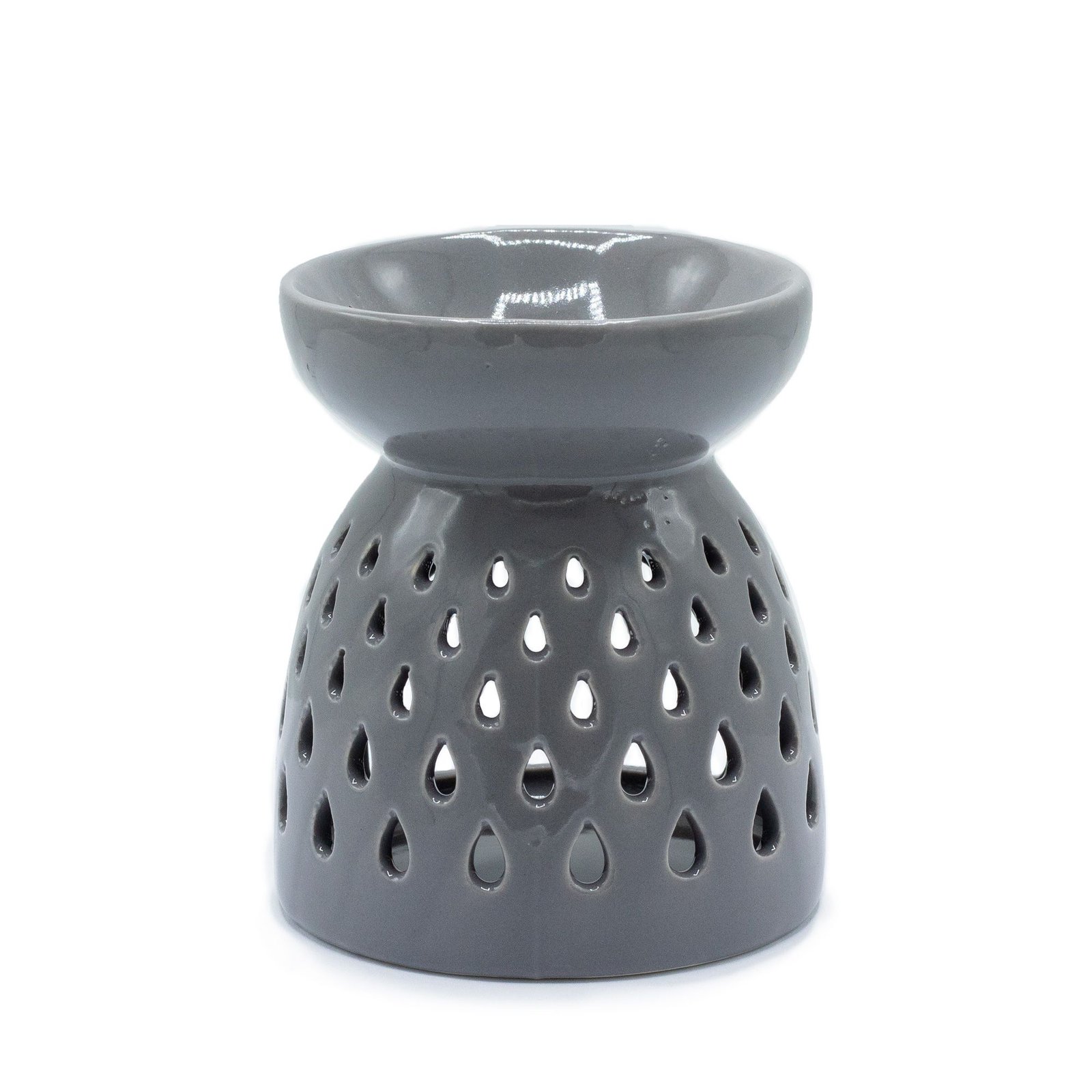 bG9jYWw6Ly9tZWRpYS85Si9FRS82MFIzMEMxRzZXU0tFRTlKLzhhY2MyNTJjLmpwZWc.jpg Classic Oil Burner - Teardrops Cutout - Grey