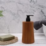 Natural Teakwood Soap Dispencer - Taper – Matvana Natural Teakwood Soap Dispencer - Taper