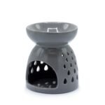 Classic Oil Burner - Teardrops Cutout - Grey – Matvana Classic Oil Burner - Teardrops Cutout - Grey