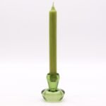 Kerzenhalter Set 2 Glas Pilz Grün – Teelicht & Stabkerzenhalter Set Garden Jade 6.2 x 7 cm
