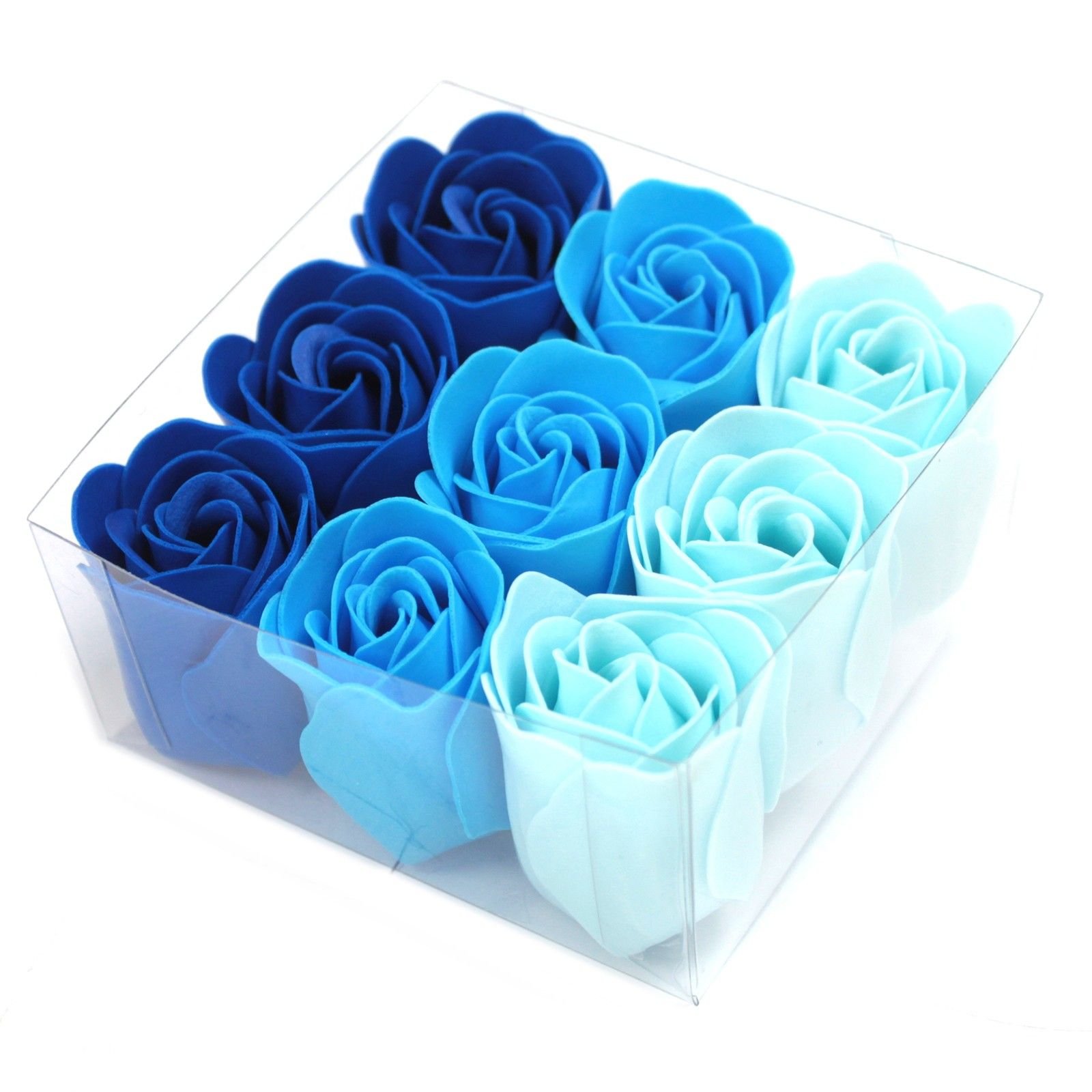 bG9jYWw6Ly9tZWRpYS85TS9BRC82MFIzMEMxRzZHVjNBRDlNL2I4NDBlNjIzLmpwZWc.jpg Set of 9 Soap Flowers - Blue Wedding Roses