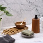 Natural Teakwood Soap Dispencer - Taper – Matvana Natural Teakwood Soap Dispencer - Taper