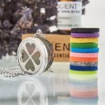 Aromatherapy Jewellery Necklace - Four Leaf Clover 30mm – Matvana Aromatherapy Jewellery Necklace - Four Leaf Clover 30mm