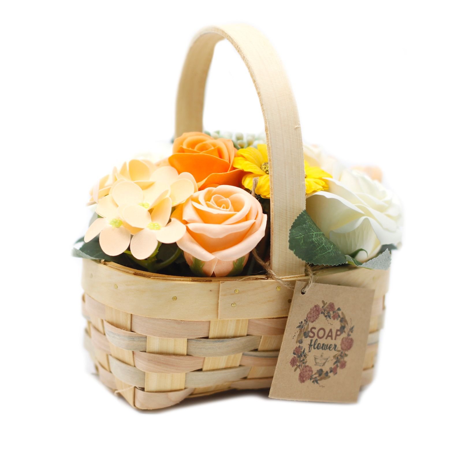 bG9jYWw6Ly9tZWRpYS85Ti9HRS82MFIzMEMxRzZNVktHRTlOL2JhNzRmMGE5LmpwZWc.jpg Medium Orange Bouquet in Wicker Basket