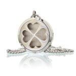 Aromatherapy Jewellery Necklace - Four Leaf Clover 30mm – Matvana Aromatherapy Jewellery Necklace - Four Leaf Clover 30mm