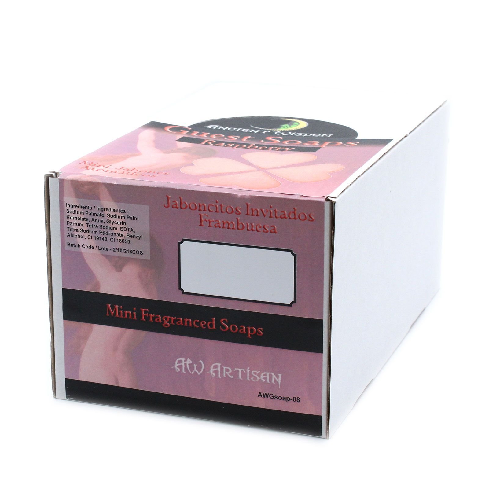 Gästeseife Herz Himbeere 20g – Dekorative Seife für Gäste mit fruchtigem Duft