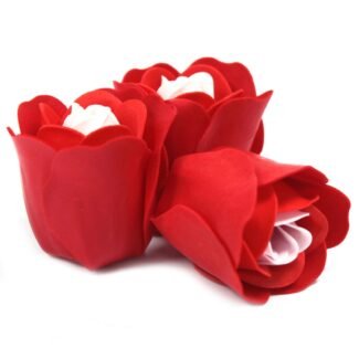 Seifenblumen Set Herzbox Rosen Rot