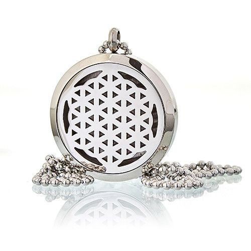 Aromatherapy Jewellery Necklace - Flower of Life 30mm