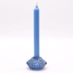 Teelichthalter Set Blau Glas – 2er Set stilvolle Kerzenhalter in Royal Blau für Tischdekoration