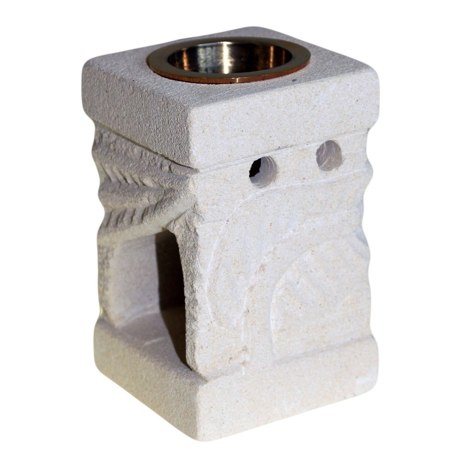 bG9jYWw6Ly9tZWRpYS8xSy80RS82MFIzMEMxRzZDV0s0RTFLL2NjYTY1ODE2LmpwZWc.jpg Stone Oil Burner - Carved Leaf