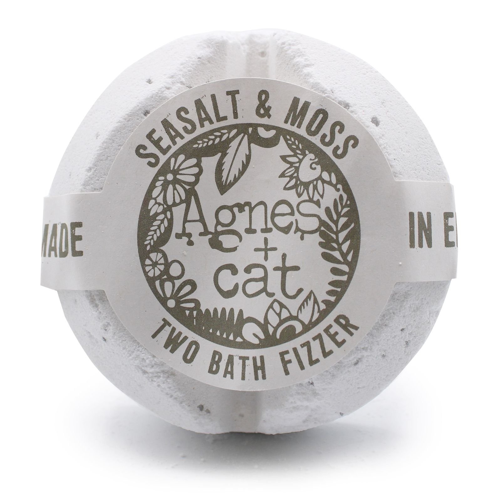 Agnes + Cat Bath Fizzer - Seasalt and Moss