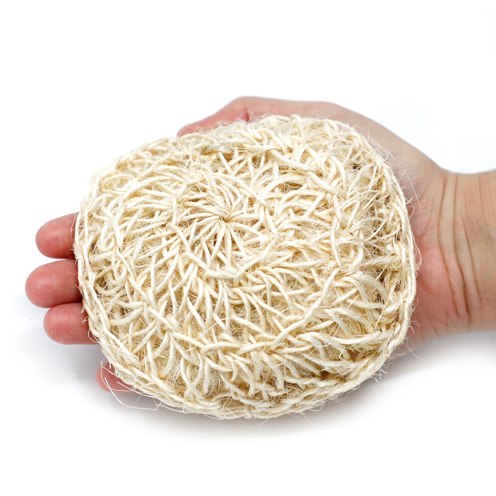 bG9jYWw6Ly9tZWRpYS8xTi82RS82MFIzMEMxRzZNVzM2RTFOLzdlN2JkNDU0LmpwZWc.jpg Sisal Sponge and Scrub - Soft Round Exfoliating Cushion