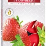 Set of 6 Scented Tealights - Strawberry