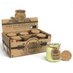 Vanilla Sojawachs Duftkerze im Glas – Natürliche Duftkerze mit Vanille Aroma, 7.5 x 5.5 cm