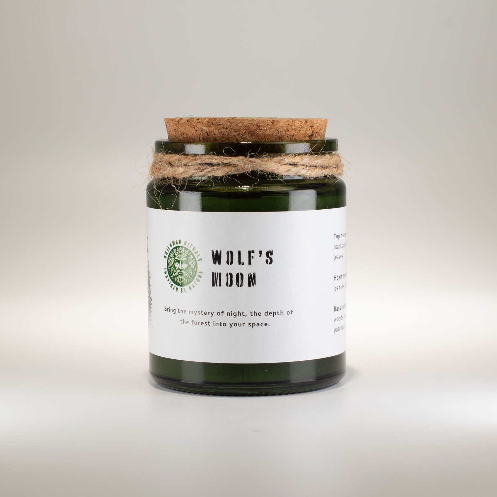 Woodwick Sojakerze Wolfs Moon – Duftkerze im Glas mit Holzdocht, mystischer Waldduft & Knistereffekt – 9 x 7 cm