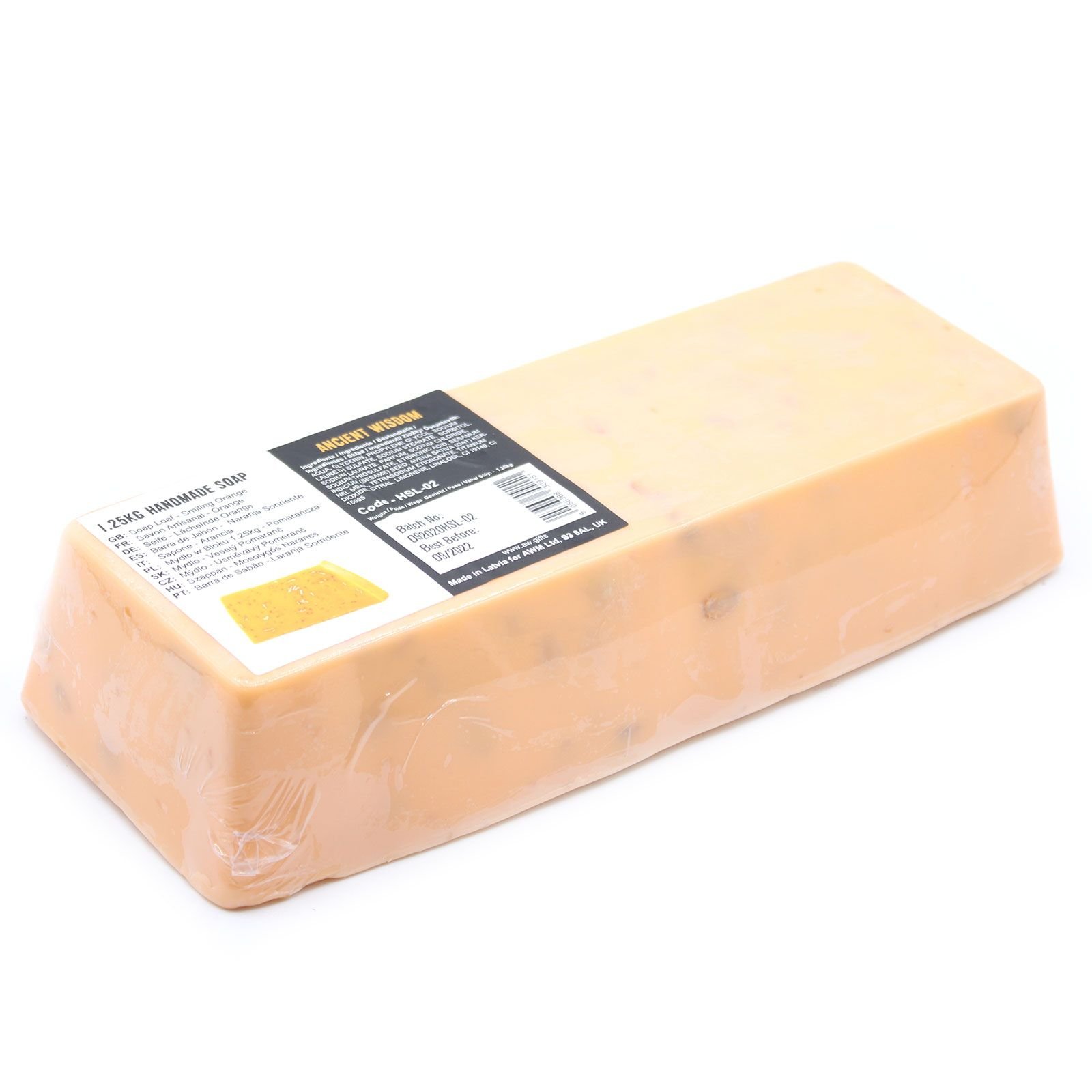 Handmade Soap Loaf - Smiling Orange - Slice Approx. 100g