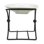 Ceramic & Metal Square Stand