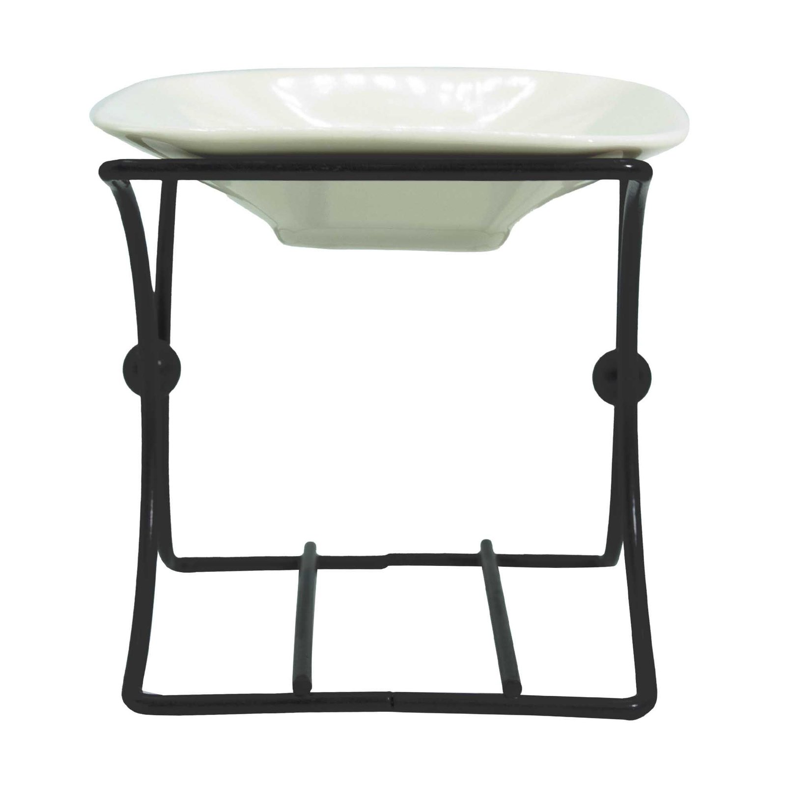 Ceramic & Metal Square Stand