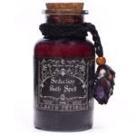 Badezauber Verführung Ritual 490g – Magisches Badesalz mit Amethyst Kristall Amulett