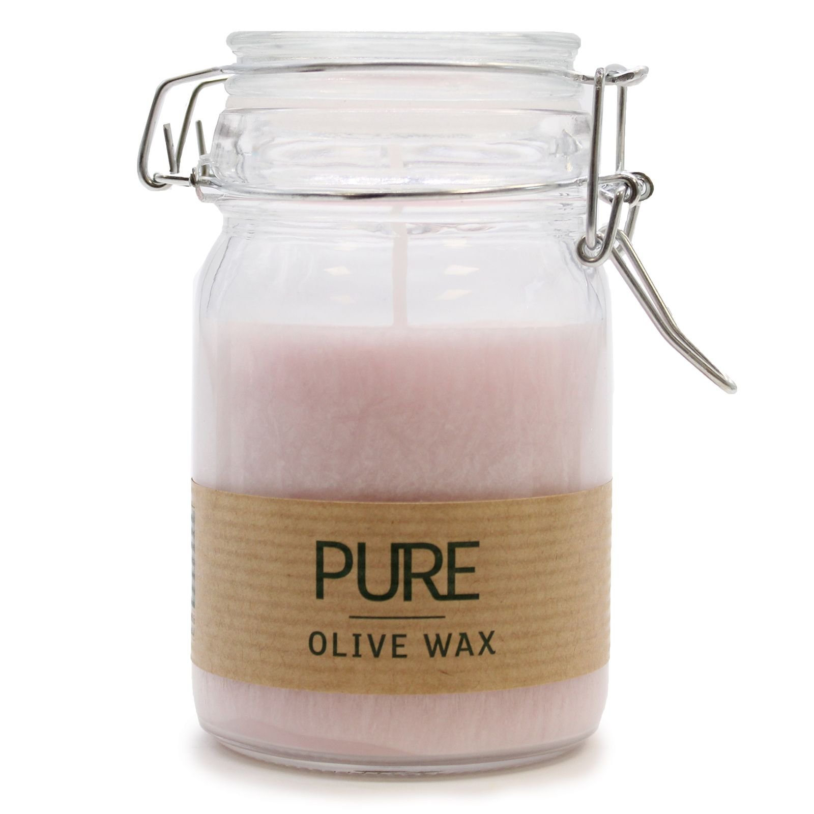 Olivenwachs Kerze Antique Rose