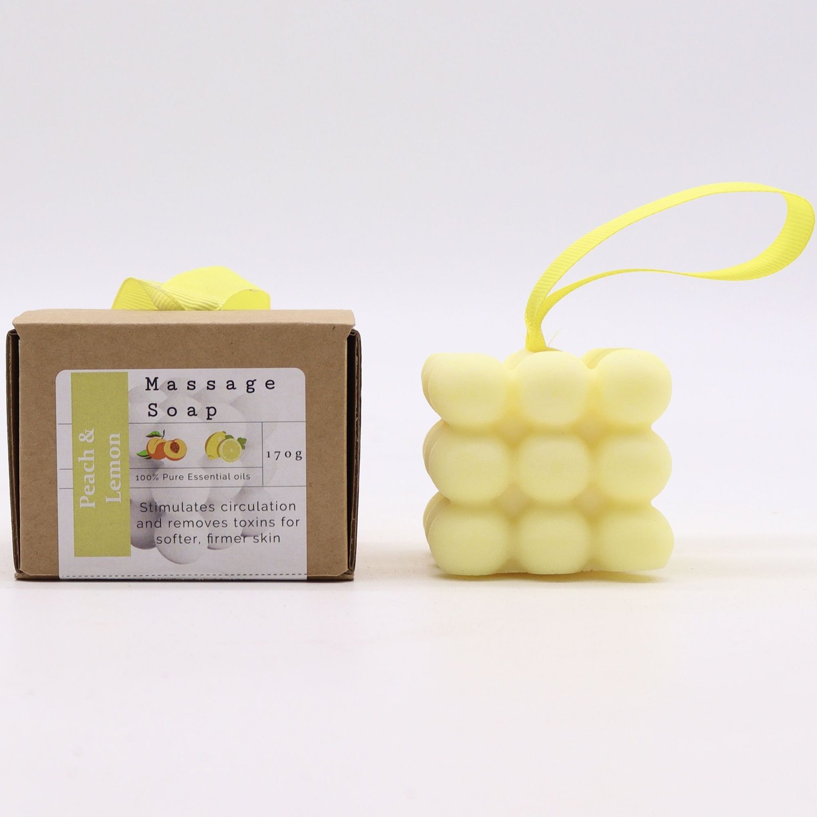 bG9jYWw6Ly9tZWRpYS9ISy9HQy82MFIzMEMxSDc0VzNHQ0hLL2E2ZWFlMDQ5LmpwZWc.jpg Boxed Single Massage Soaps - Peach & Lemon