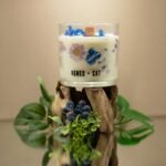 Agnes Cat Botanical Sojawachs Duftkerze Moorland im Glas Frischer Natur Duft für Zuhause - 200g, 40h