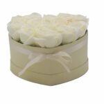 Soap Flower Gift Bouquet - 13 Cream Roses - Heart – Matvana Soap Flower Gift Bouquet - 13 Cream Roses - Heart
