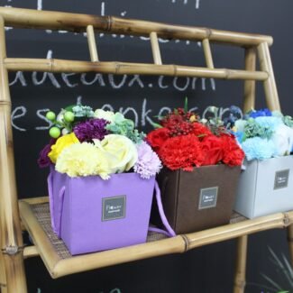 Soap Flower Bouqet - Blue Wedding