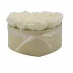 Soap Flower Gift Bouquet - 13 Cream Roses - Heart – Matvana Soap Flower Gift Bouquet - 13 Cream Roses - Heart