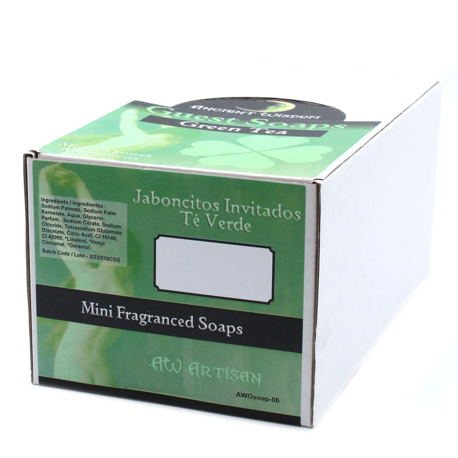 Heart Guest Seife Green Tea 20g – Herzförmige Gästeseife mit frischem Grüntee-Duft
